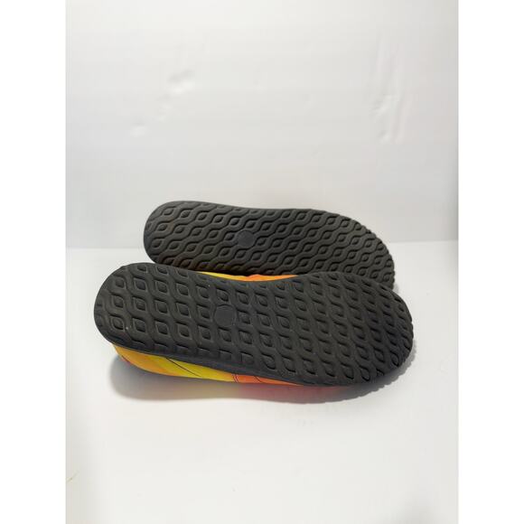 Yes We Vibe Colorful Comfy Sherpa Lined Slip On Peace Sign Shoes US 11 EU 45 - Picture 5 of 5